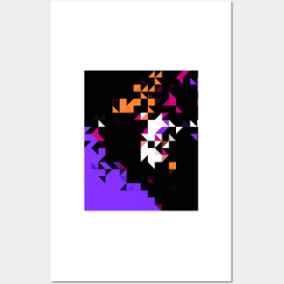 Glitch Pattern Posters and Art